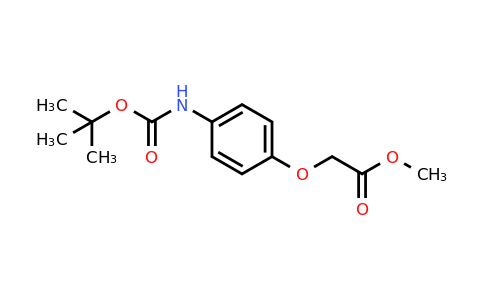CAS 632388-02-4 | Methyl 2-(4-((tert-butoxycarbonyl)amino)phenoxy)acetate