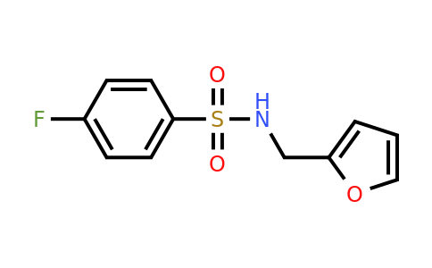 CAS 6341-35-1 | 4-Fluoro-N-(furan-2-ylmethyl)benzenesulfonamide