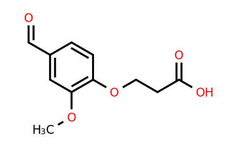CAS 63433-64-7 | 3-(4-formyl-2-methoxyphenoxy)propanoic acid