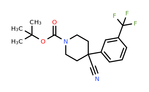 CAS 634465-43-3 | 1-Boc-4-cyano-4-(3-CF3-phenyl)piperidine