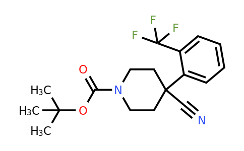 CAS 634465-94-4 | 1-Boc-4-cyano-4-(2-CF3-phenyl)piperidine
