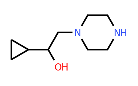 CAS 634576-52-6 | 1-cyclopropyl-2-(piperazin-1-yl)ethan-1-ol