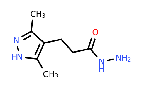 CAS 634884-72-3 | 3-(3,5-Dimethyl-1H-pyrazol-4-yl)propanehydrazide