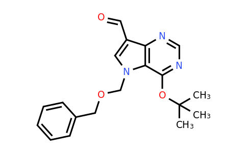 CAS 635319-12-9 | 5-[(benzyloxy)methyl]-4-(tert-butoxy)-5H-pyrrolo[3,2-d]pyrimidine-7-carbaldehyde