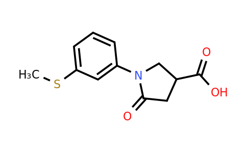 CAS 63674-52-2 | 1-[3-(methylsulfanyl)phenyl]-5-oxopyrrolidine-3-carboxylic acid