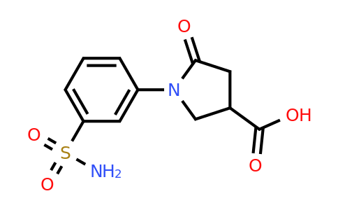 CAS 63674-70-4 | 5-Oxo-1-(3-sulfamoylphenyl)pyrrolidine-3-carboxylic acid