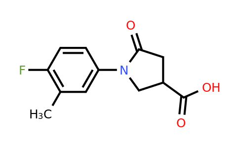 CAS 63675-02-5 | 1-(4-fluoro-3-methylphenyl)-5-oxopyrrolidine-3-carboxylic acid