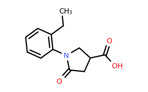 CAS 63675-17-2 | 1-(2-ethylphenyl)-5-oxopyrrolidine-3-carboxylic acid