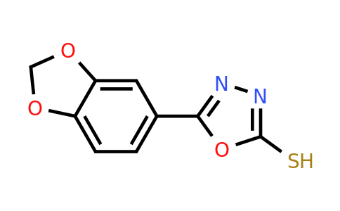 CAS 63698-52-2 | 5-(1,3-dioxaindan-5-yl)-1,3,4-oxadiazole-2-thiol