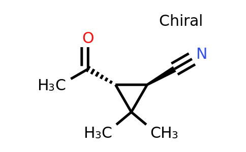 CAS 63896-33-3 | rac-(1R,3R)-3-acetyl-2,2-dimethylcyclopropane-1-carbonitrile
