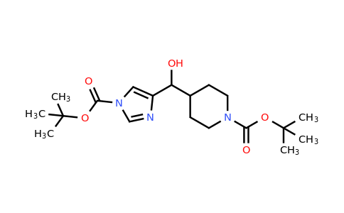 CAS 639089-41-1 | Tert-butyl 4-((1-(tert-butoxycarbonyl)-1H-imidazol-4-YL)(hydroxy)methyl)piperidine-1-carboxylate