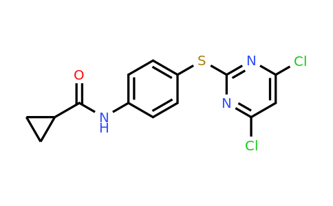 CAS 639090-53-2 | N-(4-((4,6-Dichloropyrimidin-2-yl)thio)phenyl)cyclopropanecarboxamide