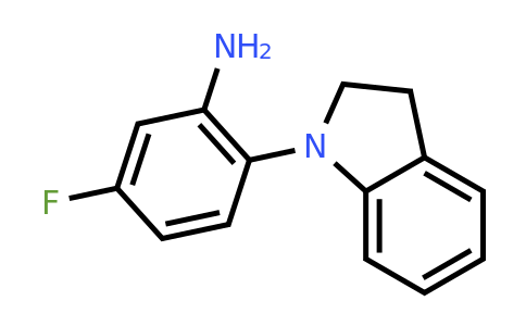 5-Fluoro-2-(indolin-1-yl)aniline