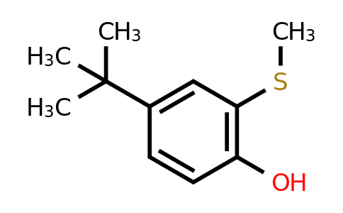 CAS 64096-97-5 | 4-Tert-butyl-2-(methylsulfanyl)phenol