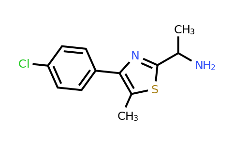CAS 642929-46-2 | 1-[4-(4-chlorophenyl)-5-methyl-1,3-thiazol-2-yl]ethan-1-amine