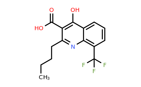 CAS 64321-85-3 | 2-Butyl-4-hydroxy-8-(trifluoromethyl)quinoline-3-carboxylic acid