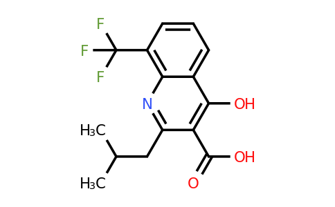 CAS 64321-90-0 | 4-Hydroxy-2-isobutyl-8-(trifluoromethyl)quinoline-3-carboxylic acid