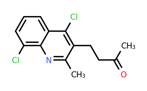 4-(4,8-Dichloro-2-methylquinolin-3-yl)butan-2-one