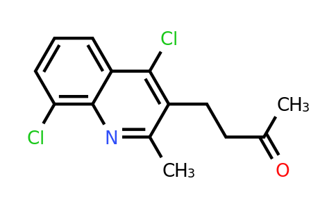 CAS 64375-69-5 | 4-(4,8-Dichloro-2-methylquinolin-3-yl)butan-2-one