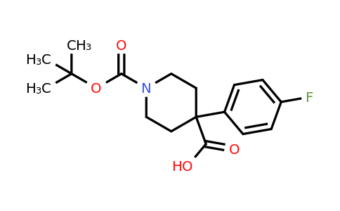 CAS 644981-89-5 | 1-(Tert-butoxycarbonyl)-4-(4-fluorophenyl)piperidine-4-carboxylic acid