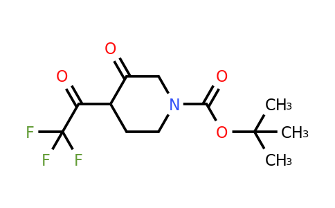 CAS 647863-25-0 | Tert-butyl 3-oxo-4-(2,2,2-trifluoroacetyl)piperidine-1-carboxylate