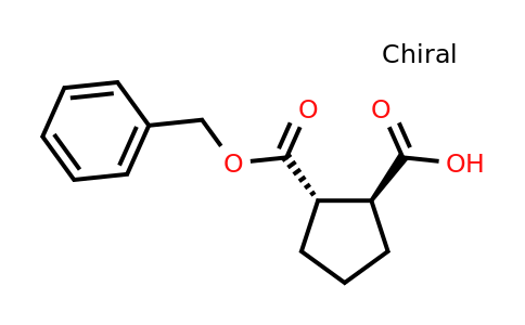 CAS 648433-16-3 | (1S,2S)-2-((Benzyloxy)carbonyl)cyclopentanecarboxylic acid