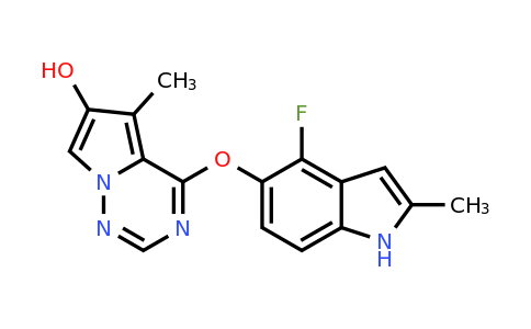 CAS 649735-41-1 | 4-[(4-fluoro-2-methyl-1h-indol-5-yl)oxy]-5-methylpyrrolo[2,1-f][1,2,4]triazin-6-ol