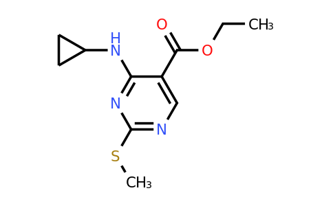 CAS 651734-65-5 | Ethyl 4-(cyclopropylamino)-2-(methylthio)pyrimidine-5-carboxylate
