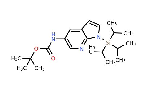 CAS 651744-43-3 | 1-Triisopropylsilanyl-5-(boc-amino)-7-azaindole