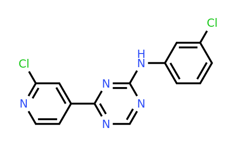 CAS 652153-37-2 | N-(3-Chlorophenyl)-4-(2-chloropyridin-4-yl)-1,3,5-triazin-2-amine