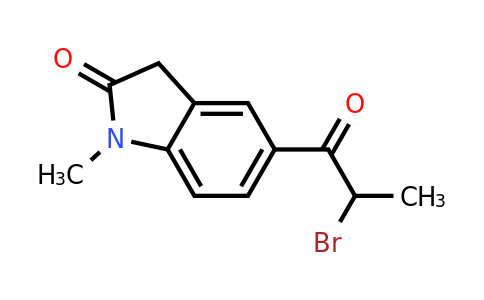 CAS 65435-06-5 | 5-(2-bromopropanoyl)-1-methyl-2,3-dihydro-1H-indol-2-one