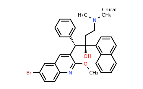 CAS 654653-93-7 | cis-1-(6-Bromo-2-methoxyquinolin-3-yl)-4-(dimethylamino)-2-(naphthalen-1-yl)-1-phenylbutan-2-ol