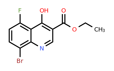 CAS 655236-28-5 | Ethyl 8-bromo-5-fluoro-4-hydroxyquinoline-3-carboxylate