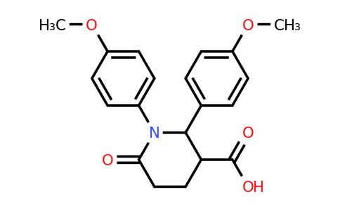 CAS 656243-36-6 | 1,2-bis(4-methoxyphenyl)-6-oxopiperidine-3-carboxylic acid