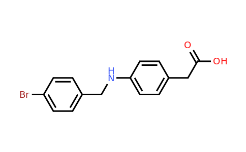 CAS 656815-61-1 | 2-(4-((4-Bromobenzyl)amino)phenyl)acetic acid