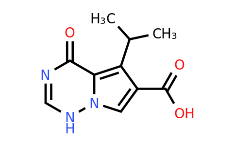 CAS 658085-61-1 | 4-oxo-5-(propan-2-yl)-1H,4H-pyrrolo[2,1-f][1,2,4]triazine-6-carboxylic acid