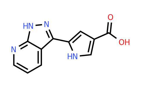 CAS 658695-85-3 | 5-(1H-Pyrazolo[3,4-b]pyridin-3-yl)-1H-pyrrole-3-carboxylic acid