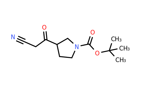 tert-butyl 3-(2-cyanoacetyl)pyrrolidine-1-carboxylate