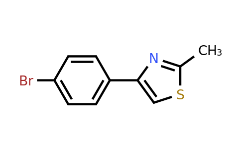 CAS 66047-74-3 | 4-(4-bromophenyl)-2-methyl-1,3-thiazole