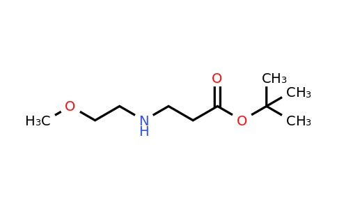 CAS 66116-20-9 | tert-Butyl 3-[(2-methoxyethyl)amino]propanoate