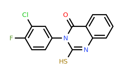 CAS 661477-74-3 | 3-(3-chloro-4-fluorophenyl)-2-sulfanyl-3,4-dihydroquinazolin-4-one