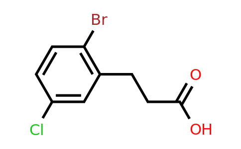 CAS 66192-05-0 | 3-(2-bromo-5-chlorophenyl)propanoic acid