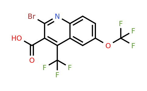 CAS 663193-37-1 | 2-Bromo-6-(trifluoromethoxy)-4-(trifluoromethyl)quinoline-3-carboxylic acid