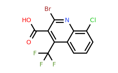 CAS 663193-41-7 | 2-Bromo-8-chloro-4-(trifluoromethyl)quinoline-3-carboxylic acid