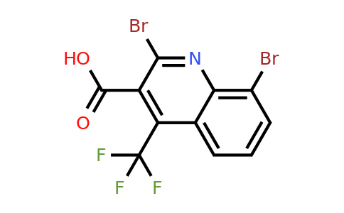 CAS 663193-43-9 | 2,8-Dibromo-4-(trifluoromethyl)quinoline-3-carboxylic acid