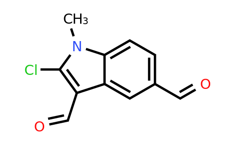 CAS 66335-32-8 | 2-chloro-1-methyl-1H-indole-3,5-dicarbaldehyde