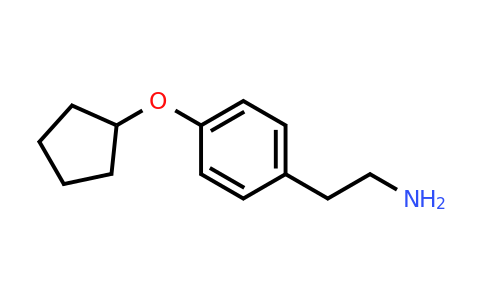 CAS 663597-25-9 | 2-[4-(cyclopentoxy)phenyl]ethanamine