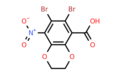 CAS 66411-18-5 | 6,7-Dibromo-8-nitro-2,3-dihydrobenzo[1,4]dioxine-5-carboxylic acid