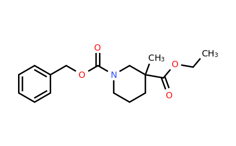 CAS 664364-60-7 | 1-benzyl 3-ethyl 3-methylpiperidine-1,3-dicarboxylate