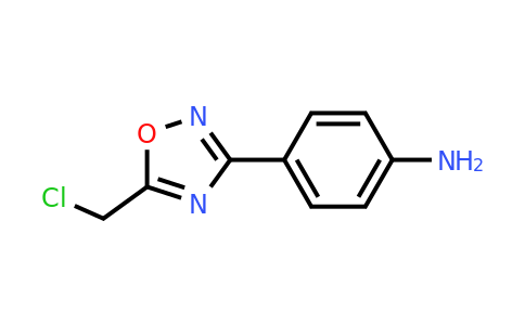 CAS 6674-17-5 | 4-(5-(Chloromethyl)-1,2,4-oxadiazol-3-yl)aniline
